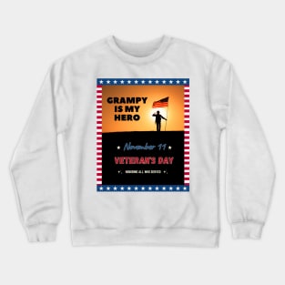 Veteran's Day, November 11 Crewneck Sweatshirt